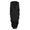 New Sexy Women Mini Wiggle Bodycon Cape Dress Batwing Sleeve Deep V Neck Clubwear Party Dress