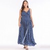 Sexy Women Maxi Dress Dot Print High Split Spaghetti Strap Deep V Neck Sundress Beach Long Dress Red