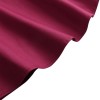 Elegant Women Off Shoulder Dress V Neck Short Sleeve Solid Pleated Cocktail Party A-line Swing Dress Burgundy/Dark Blue