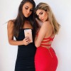 Sexy Women Off Shoulder Sleeveless Mini Bodycon Dress Slash Neck Strapless Basic Party Slim Dress Black/White