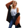 Fashion Women Hooded Coat Cashmere Fleece Open Front Thick Warm Cardigan Jacket Outerwear Overcoat