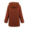 Fashion Women Hooded Coat Cashmere Fleece Open Front Thick Warm Cardigan Jacket Outerwear Overcoat