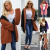 Fashion Women Hooded Coat Cashmere Fleece Open Front Thick Warm Cardigan Jacket Outerwear Overcoat