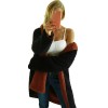 Fashion Women Hooded Coat Cashmere Fleece Open Front Thick Warm Cardigan Jacket Outerwear Overcoat