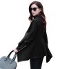 New Fashion Women Asymmetric Coat Thin Jacket Temperament Overcoat Loose Long Outerwear