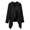 New Fashion Women Asymmetric Coat Thin Jacket Temperament Overcoat Loose Long Outerwear