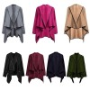 New Fashion Women Asymmetric Coat Thin Jacket Temperament Overcoat Loose Long Outerwear