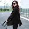 New Fashion Women Asymmetric Coat Thin Jacket Temperament Overcoat Loose Long Outerwear