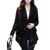 New Fashion Women Asymmetric Coat Thin Jacket Temperament Overcoat Loose Long Outerwear