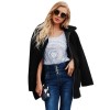 Women Faux Fur Coat Fluffy Solid Turn Down Collar Long Sleeve Zipper Pockets Casual Outerwear Jacekt