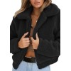 Women Winter Fleece Coat Cashmere Loose Thick Warm Cardigan Jacket Outerwear Overcoat