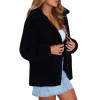 Winter Women Faux Fur Coat Solid Color