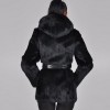 Fashion Women Autumn Winter Faux Fur Coat Solid Color Hooded Long Sleeve Pockets Fluffy Long Outerwear Jacket Black