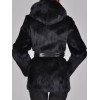 Fashion Women Autumn Winter Faux Fur Coat Solid Color Hooded Long Sleeve Pockets Fluffy Long Outerwear Jacket Black