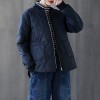 Women Quilted Jackets Zip Up Pockets Loose Casual Vintage Coat Winter Comfy Outerwear