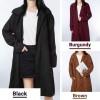 Women Oversized Corduroy Coat Turn Down Collar Button Down Side Pockets Winter Warm Plus Size Jacket Outwear