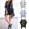 New Women Summer Kimono Cardigan Bikini Cover Up Floral Beach Robe Kaftan Boho Blouse Top Beachwear