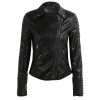 Fashion Women Autumn PU Leather Jacket Rivet Motorcycle Biker Zip Coat Faux Leather Street Jaqueta Outerwear