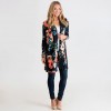 Women Kimono Cardigan Floral Print Bikini Cover Up Boho Long Loose Casual Beach Robe Blouse Top