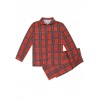 Family Mom Women Two-Piece Set Plaid Pajama Sleepwear Long Sleeves Button Casual House Wear Top Pants