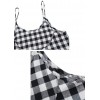 Women Loose Wide Legs Jumpsuit Plaid Spaghetti Straps Casual Playsuit Rompers Oversized Overalls