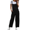 Vintage Women Cotton Wide Leg Jumpsuit Plus Size Sleeveless Side Pockets Romper Full Length Pure Color Overalls