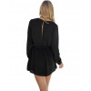 Sexy Women Jumpsuit Solid Deep V-Neck Long Sleeves Elastic Waist Cut Out Casual Romper Black/Beige/Burgundy