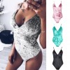 New Sexy Women Velvet Backless Bodysuit Jumpsuit V-Neck Strap Solid Beach One Piece Short Rompers