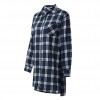 New Autumn Women Oversized Plaid Tartan Shirt Buttons Pocket Turn-down Collar Long Sleeve Baggy Check Blouse Tee Shirt