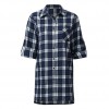 New Autumn Women Oversized Plaid Tartan Shirt Buttons Pocket Turn-down Collar Long Sleeve Baggy Check Blouse Tee Shirt