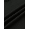 New Fashion Sexy Women Deep V Neck Long Sleeve T-Shirt Eyelash Lace Splice Casual Loose Top Tee Black