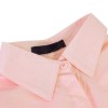 New Fashion Women Loose Shirt Solid Turn-Down Collar Long Sleeve Pocket Casual Blouse Tops White/Pink