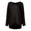 New Fashion Women Blouses O neck Batwing Long Sleeve Irregular Hem Casual Loose Solid Shirts Top 9 Colors