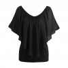 Sexy Women Blouse V Neck Cold Shoulder Ruffles Sleeveless Solid T-Shirt Vest Tank Summer Casual Tops