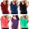 Sexy Women Blouse V Neck Cold Shoulder Ruffles Sleeveless Solid T-Shirt Vest Tank Summer Casual Tops