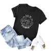 Fashion Women T-shirt Short Sleeves O Neck Mountains Slogan Letters Print Plus Size Cotton Cool Tees Casual Tops