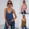 Women Camisole Loose V Neck Strappy Sleeveless Tank-Tops Solid Vest Shirt Spring Summer Beach