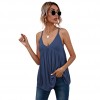 Women Camisole Loose V Neck Strappy Sleeveless Tank-Tops Solid Vest Shirt Spring Summer Beach