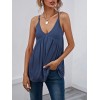 Women Camisole Loose V Neck Strappy Sleeveless Tank-Tops Solid Vest Shirt Spring Summer Beach