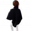 Women Loose Sweatshirt Solid Turtleneck Irregular Three Quarter Batwing Sleeve Casual Warm PulloverWomen Loose Sweatshirt Solid Turtleneck Irregular Three Quarter Batwing Sleeve Casual Warm Pullover