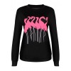 Fashion Women Embroidery Flamingo Long Sleeve Sweatshirt O Neck Casual Jumper Pullover Tops